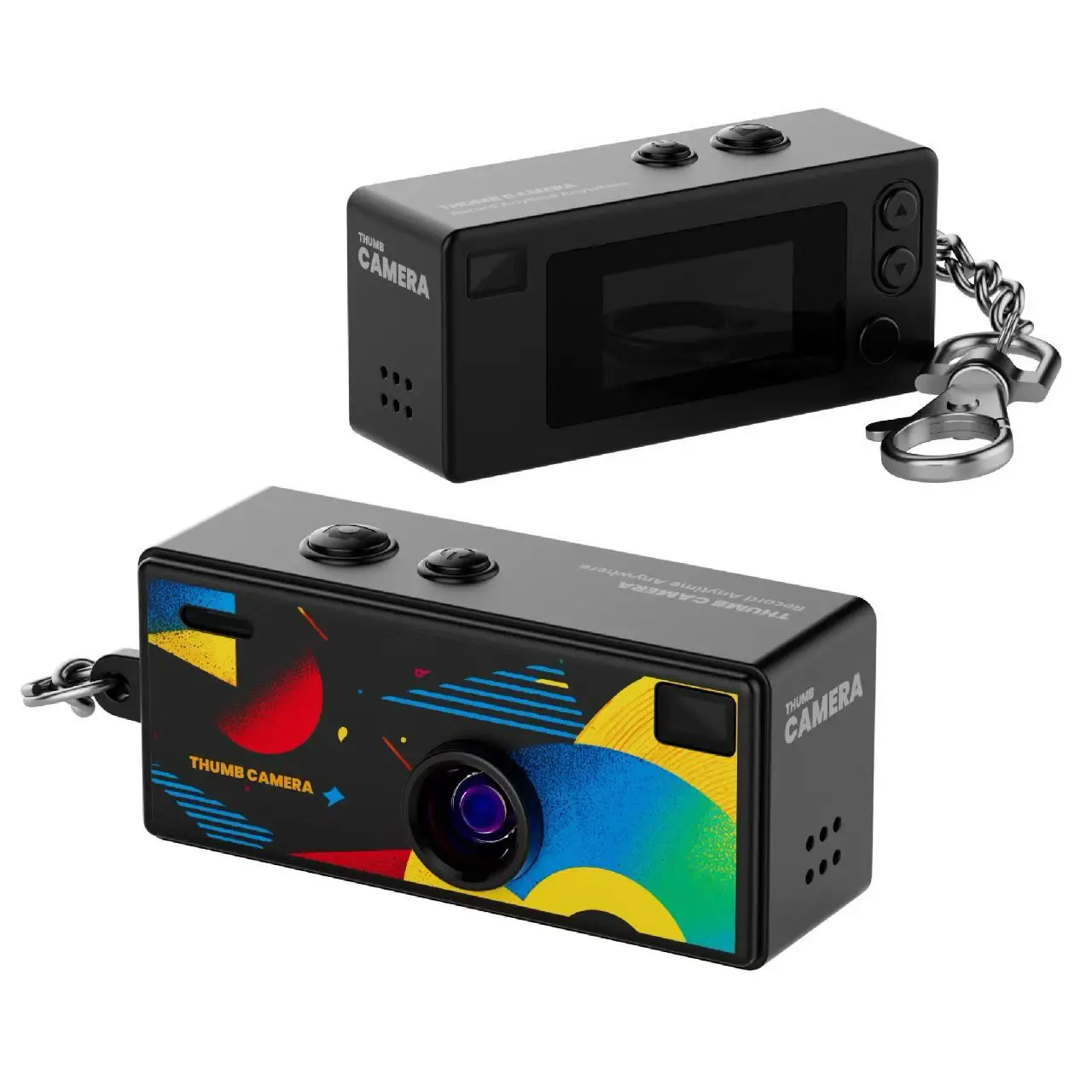 Fotocamera digitale Magecam Fotocamera portachiavi da 0,96 pollici Supporto retrò Scheda di memoria 1080P Videocamera molto piccola Videoregistratore con Flash