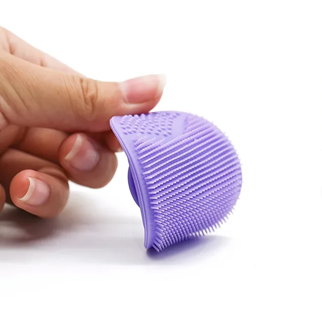 Soft Silicone Face Brush Cleanser and Massager Manual Facial Cleansing Brush Exfoliating Silicone Face Scrubber for Women Man 3
