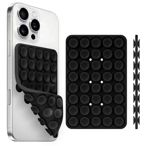 Silicone Suction Cup Phone Holde Multifunctional Fixed Anti-slip Mobile Fixture Double Sided Detachable Phone Rubber Sucker Pad - Image 25