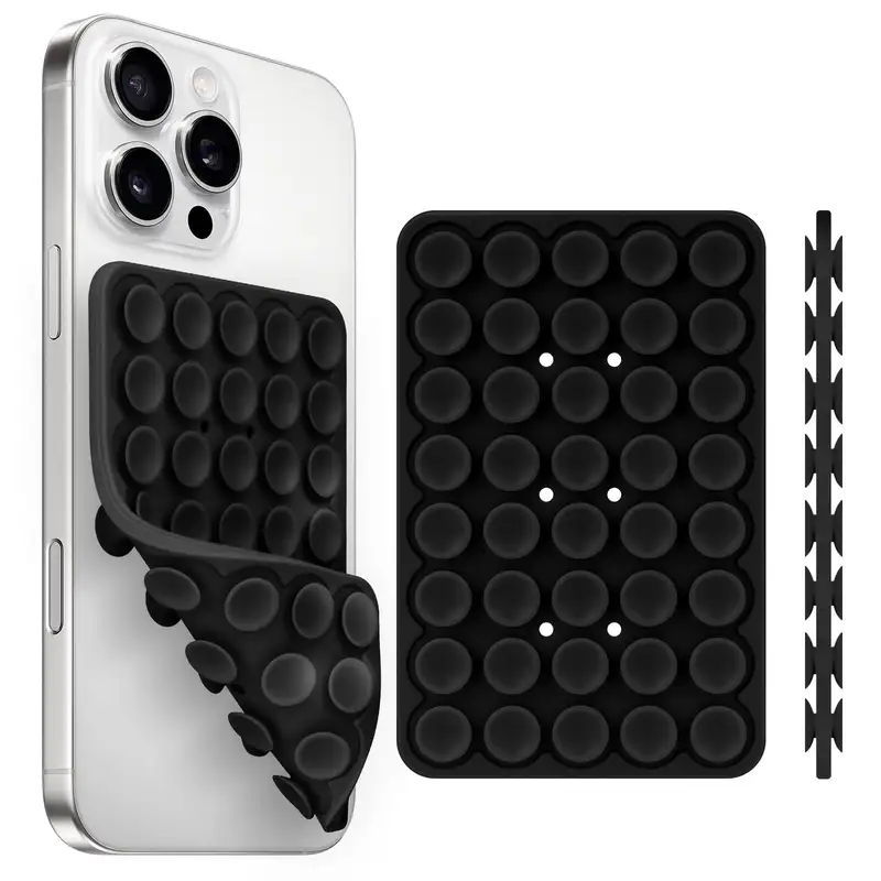 Silicone Suction Cup Phone Holde Multifunctional Fixed Anti-slip Mobile Fixture Double Sided Detachable Phone Rubber Sucker Pad - Image 25