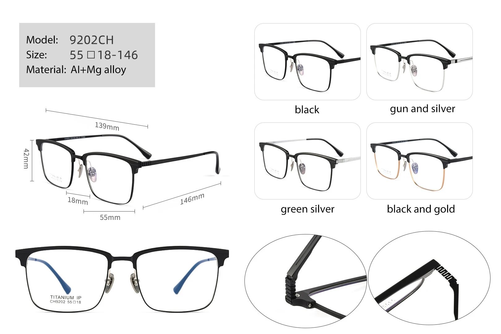 Handoer Titanium Eyeglasses 14