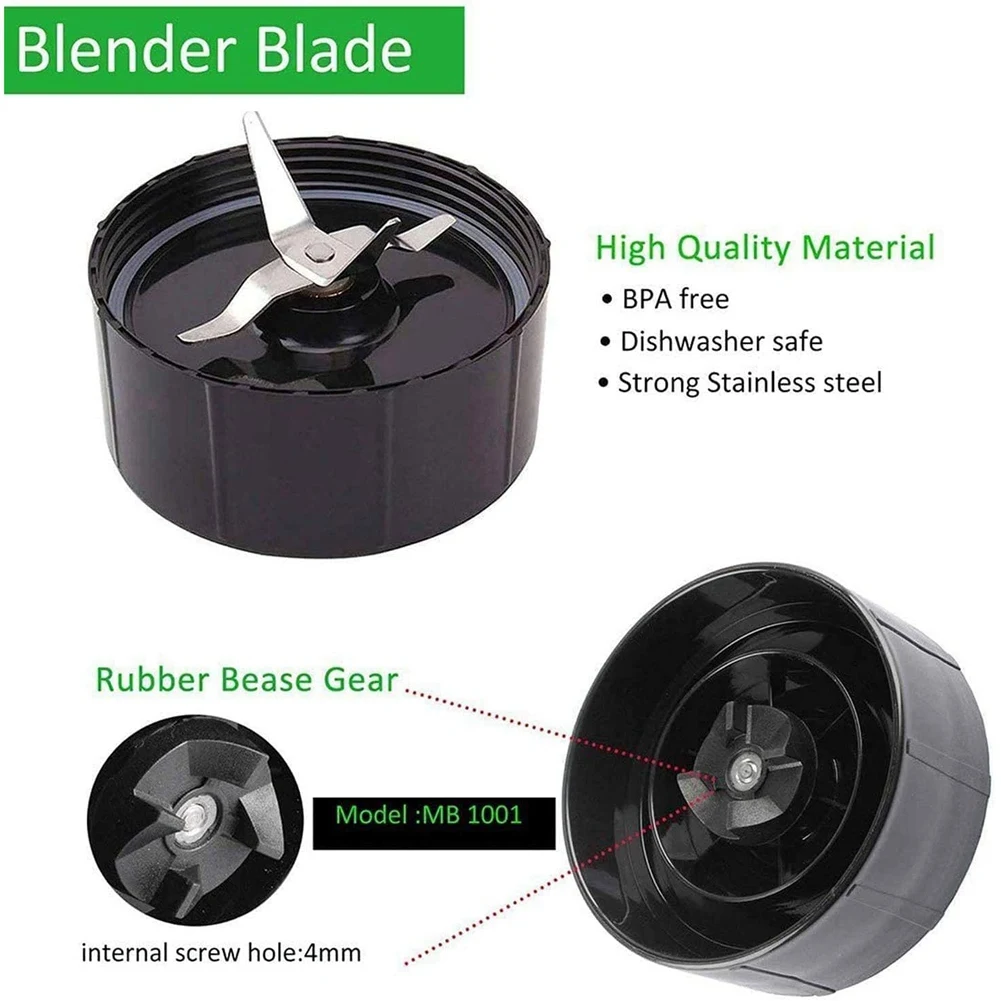 Replacement Cross Blade + 2Pcs 16Oz Cup Set for Magic Bullet, Replacement Parts Compatible with 250W MB1001 Blender HOT