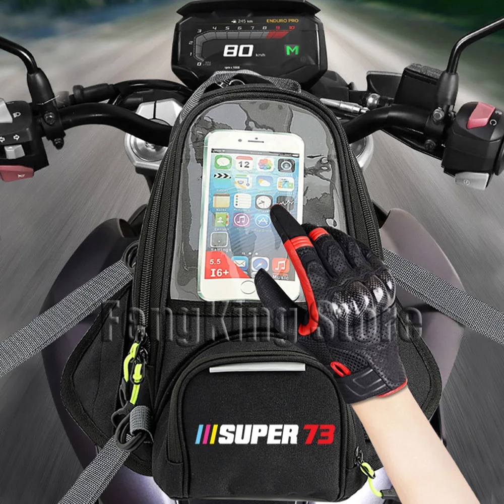 

Motorcycle Magnetic Bag Riding Bag Navigation Fuel Tank Bag Large Screen For Super 73-S1 73-S2 73-Z1 73-ZX 73-RX 73