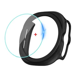 Ensemble en verre et étui premium : bumper en PC rigide durable avec protection d'écran