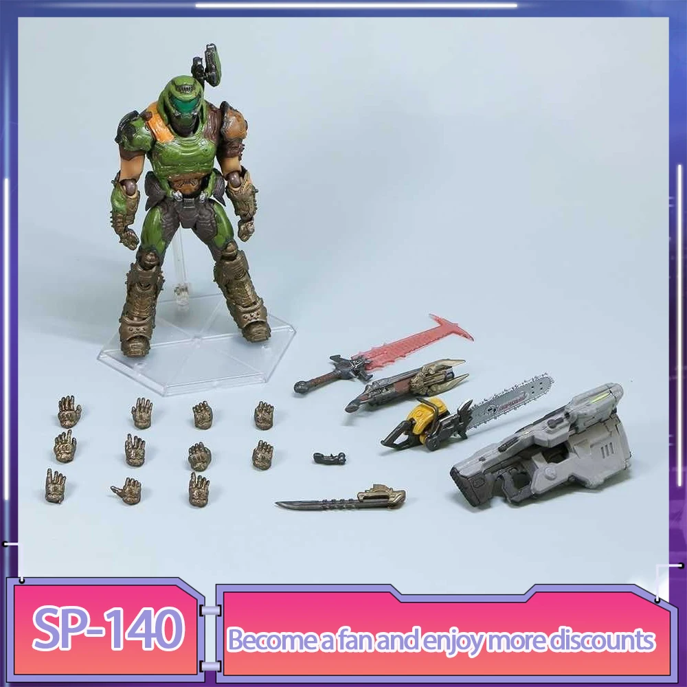 

Sp-140 Doom Slayer Eternal Action Figure Anime Collection Model 16cm Destroy Warrior Doom Movable Figurine Toys For Gifts