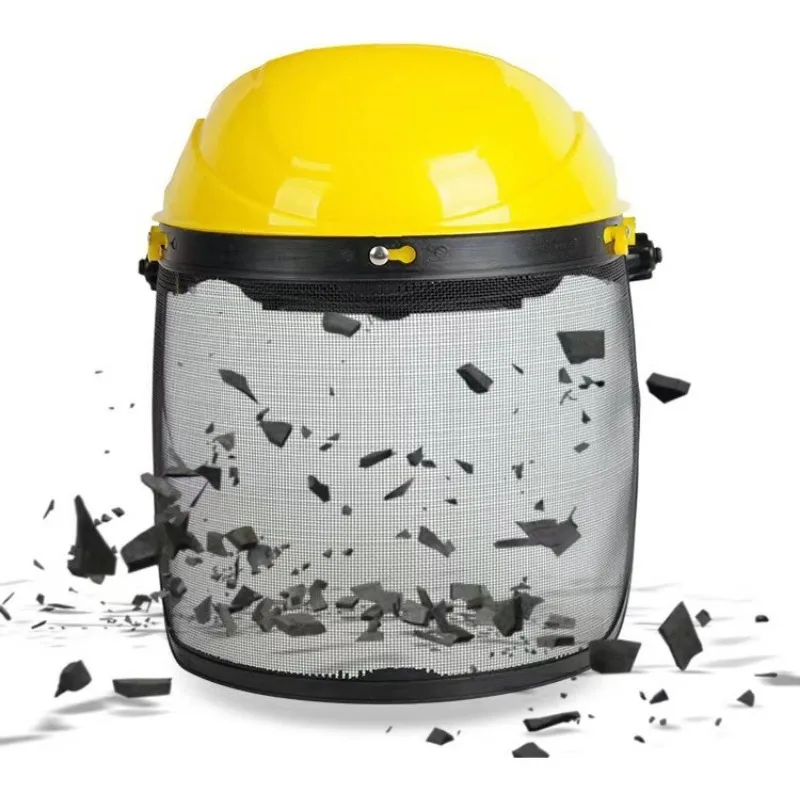 Splash Prevention Electric Cutting Gardening Protection Mesh Face Shield Protective Mask Chainsaw Helmet Safety Helmet face shield mask safety helmet garden trimmer helmet