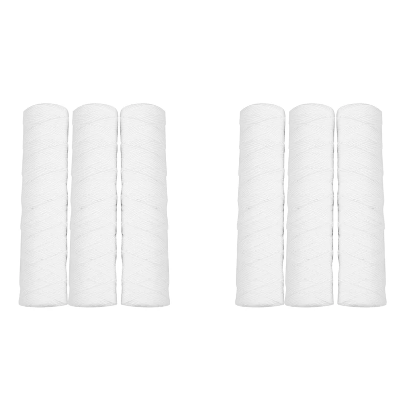 

AD-6Pcs Water Purifier 10 Inch String Wound Filter Cartridge 5 Micrometre PP Cotton Filter Sedmient Filter