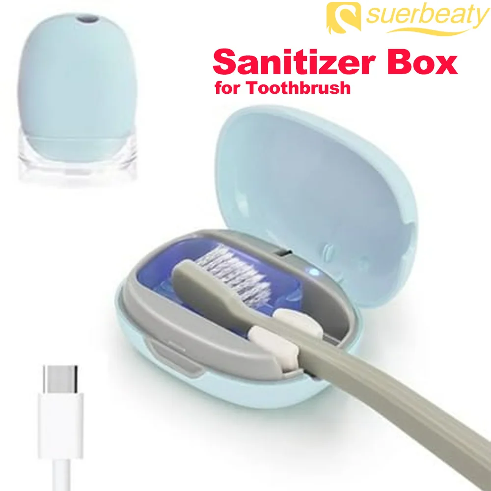 UV Toothbrush Sanitizer Portable UV Sanitizer Toothbrush Case For Home Travel