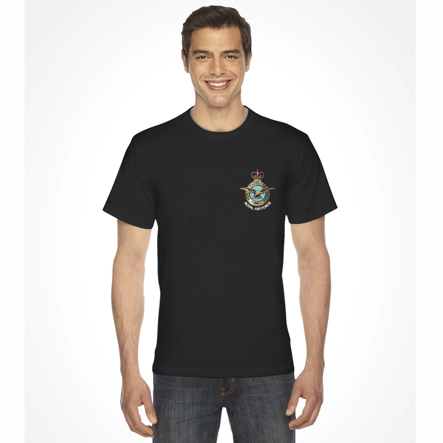 

RAF Royal Air Force T-Shirt Short Sleeve Casual 100% Cotton O-Neck Summer Mens T-shirt Size S-3XL