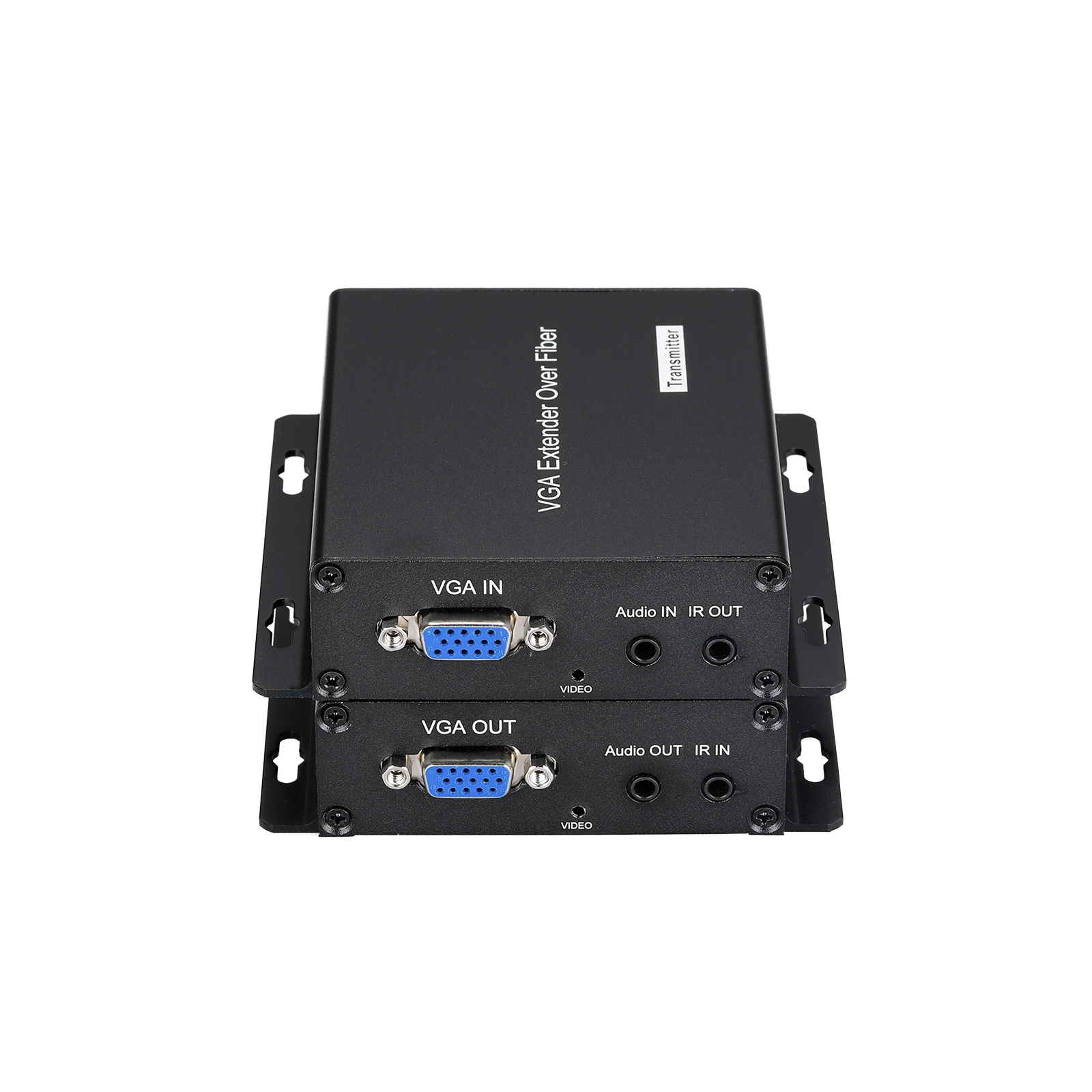 1 Channel Forward Audio ,1 Channel Reverse IR ,1 Channel KVM ,Single fiber Single mode VGA Extender Over Fiber