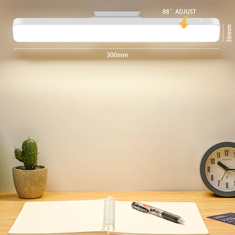 Светодиодная Подключаемая лампа для ночника, мягкая магнитная лампа с умным прикосновением, 3 режима, защита глаз, современный декоративный прибор для чтения и домашнего декора