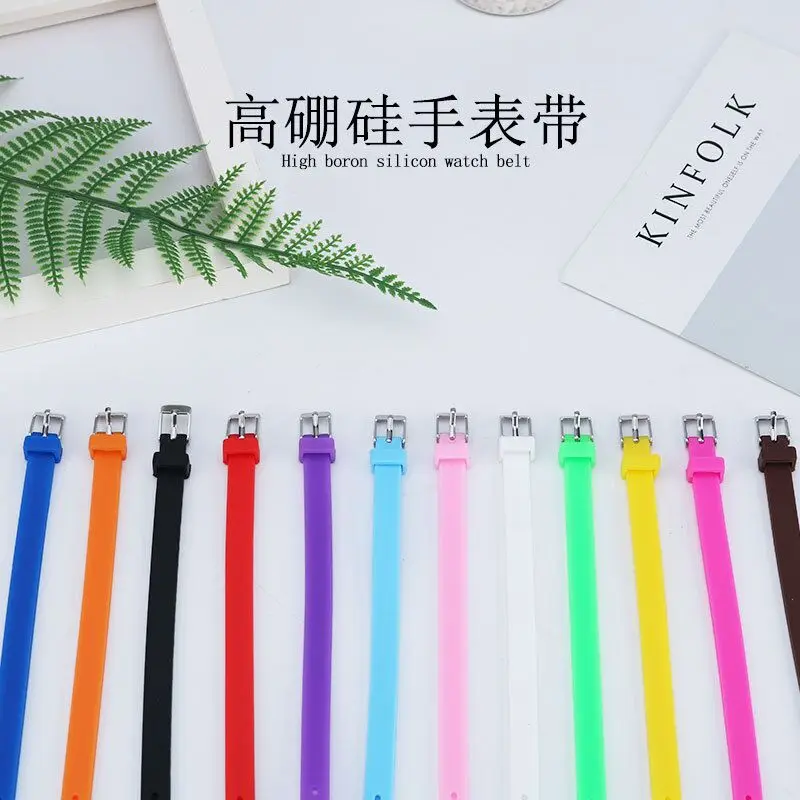Badge Consumables badge parts button making supplies 100 Pcs/Set 25mm Romance Silicone Wristband Rubber Badge Machine DIY Blank Materials Accessories