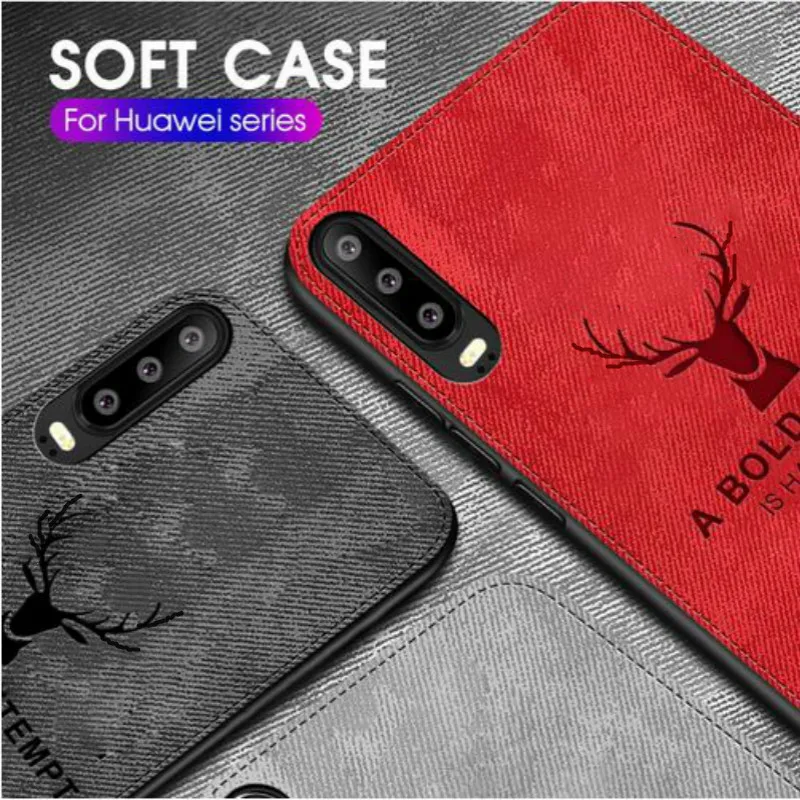 Elegant Soft Cloth Magnetic Back Cover with Built-in Magnet