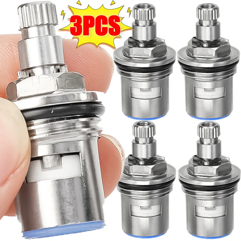 Faucet Cartridge 3/1Pcs Faucet Valve Core Stainless Steel Universal Replacement Tap Inner Valve Kitchen Home Faucet Bathroom Fixture