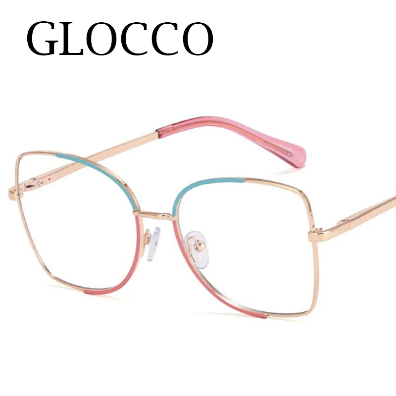 New Fashion Brand Designer Anti Blue Light Reading Glasses For Women Thin Metal Spring Hinge Prescription Eyeglasses Frames 0~+6 5