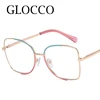 New Fashion Brand Designer Anti Blue Light Reading Glasses For Women Thin Metal Spring Hinge Prescription Eyeglasses Frames 0~+6 5