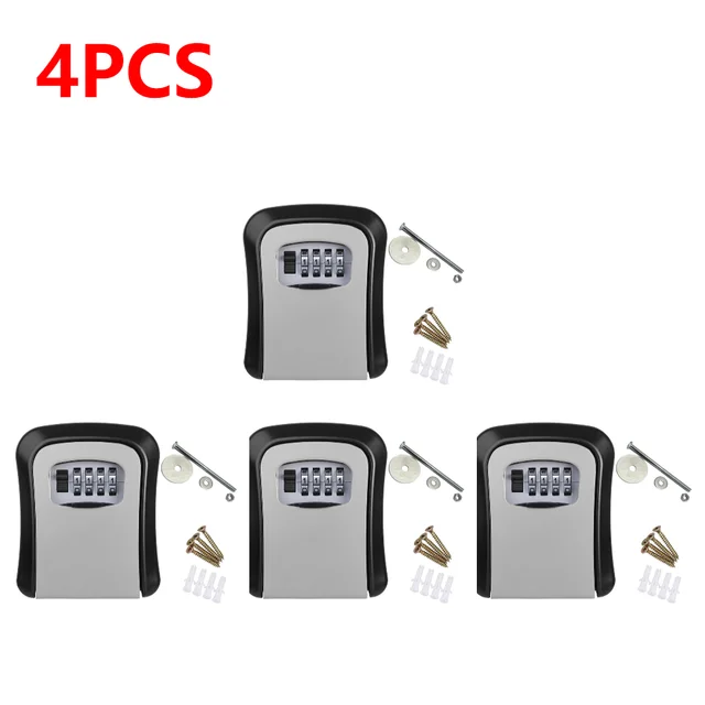 Grey 4pcs Key Box