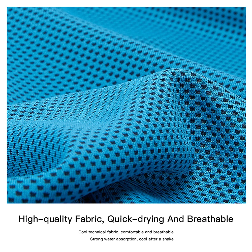 Sports Towel Fiber Cold Feeling Silicone Sleeve Compressed Cooling Sweat Absorption Quick Drying 100% Polyester