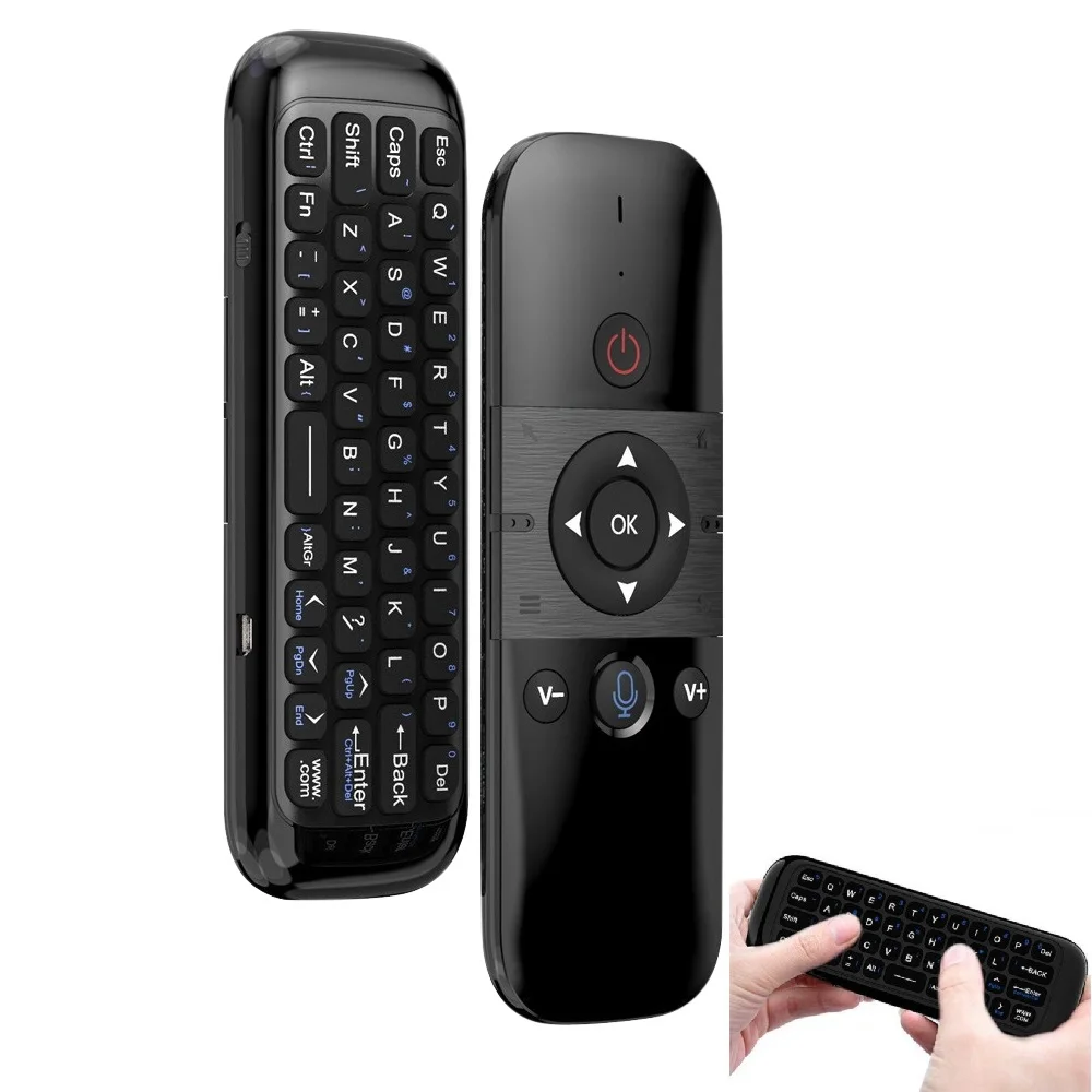 

M8 2.4G Intelligent Keyboard Remote Control Infrared Learning Voice Gyroscope Flying Mouse for Android Set-top Box Projector