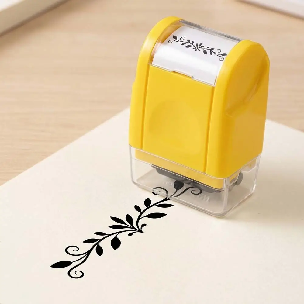 편리한 패턴 비닐 롤링 스탬프 스코어 프린팅 DIY 수공예 롤러 핸드 어카운트 씰 롤러 실링 레트로