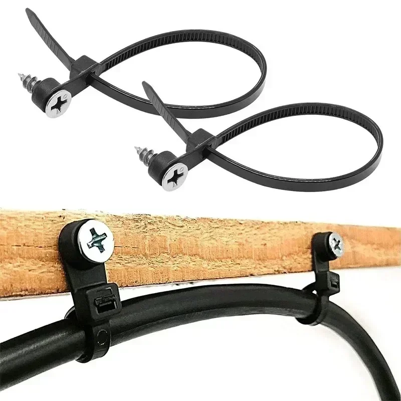 200 Pièces Serre-câbles En Nylon-R, P Clips Colliers De Fixation De
