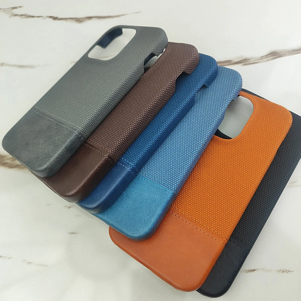 Luxury Matte Cotton Linen Leather Phone Case - Fashionable Shockproof Protective Cover