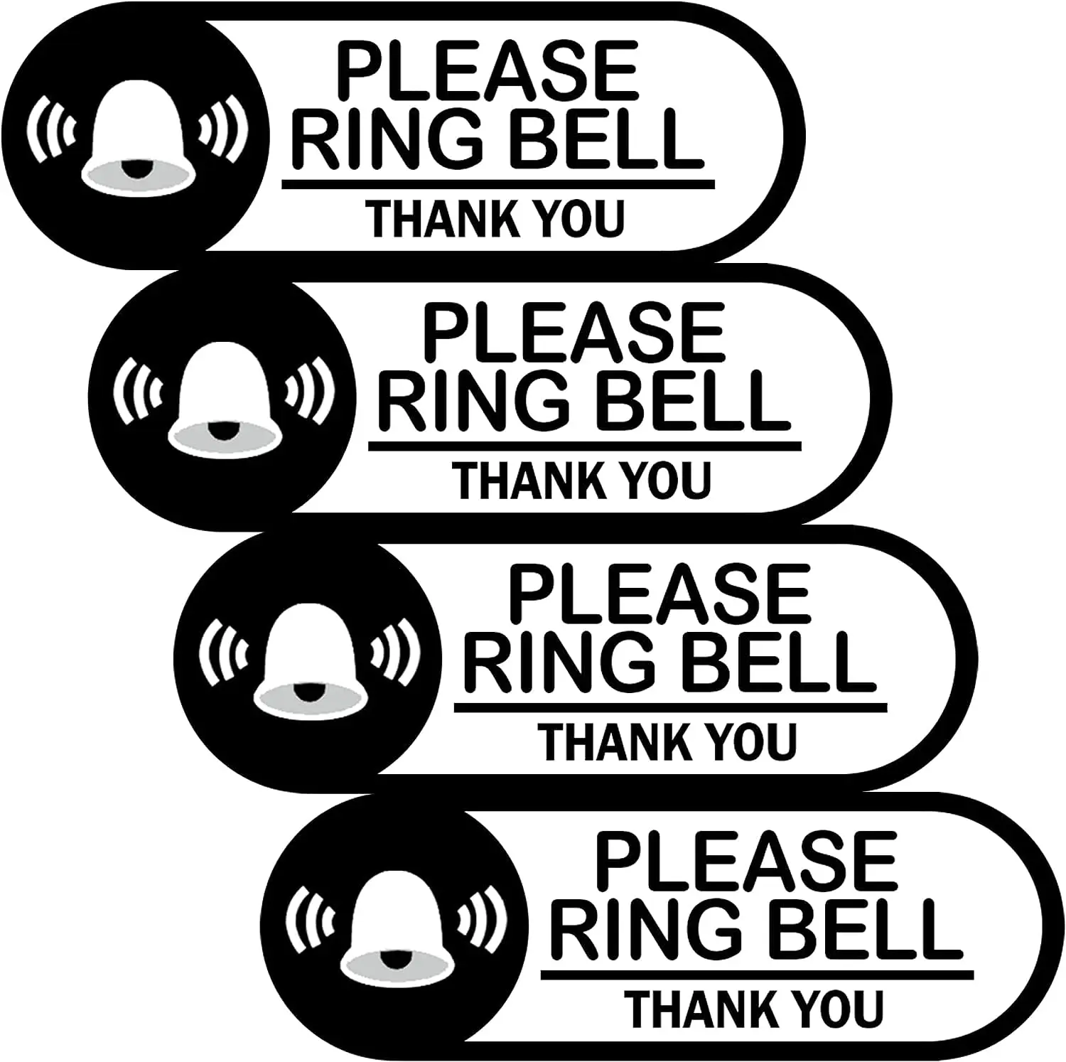 

1*0.5InchesTiny Please Ring Bell Sticker Outdoor Sign Label Doorbell Sign Sticker