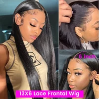 HD Lace Front Human Hair Wigs Straight 13x4 13x6 Transparent Lace Frontal Human Hair Wigs Pre Plucked HD Lace Wigs For Women 2