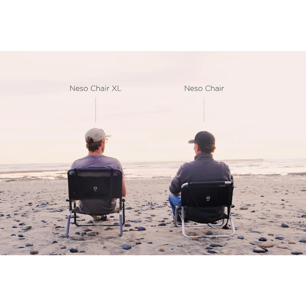 Folding chair 2Pack Lightweight Water Resistant Beach Chairs with Shoulder Strap and Slip Pocket Folds Thin(Black) Folding chair 6