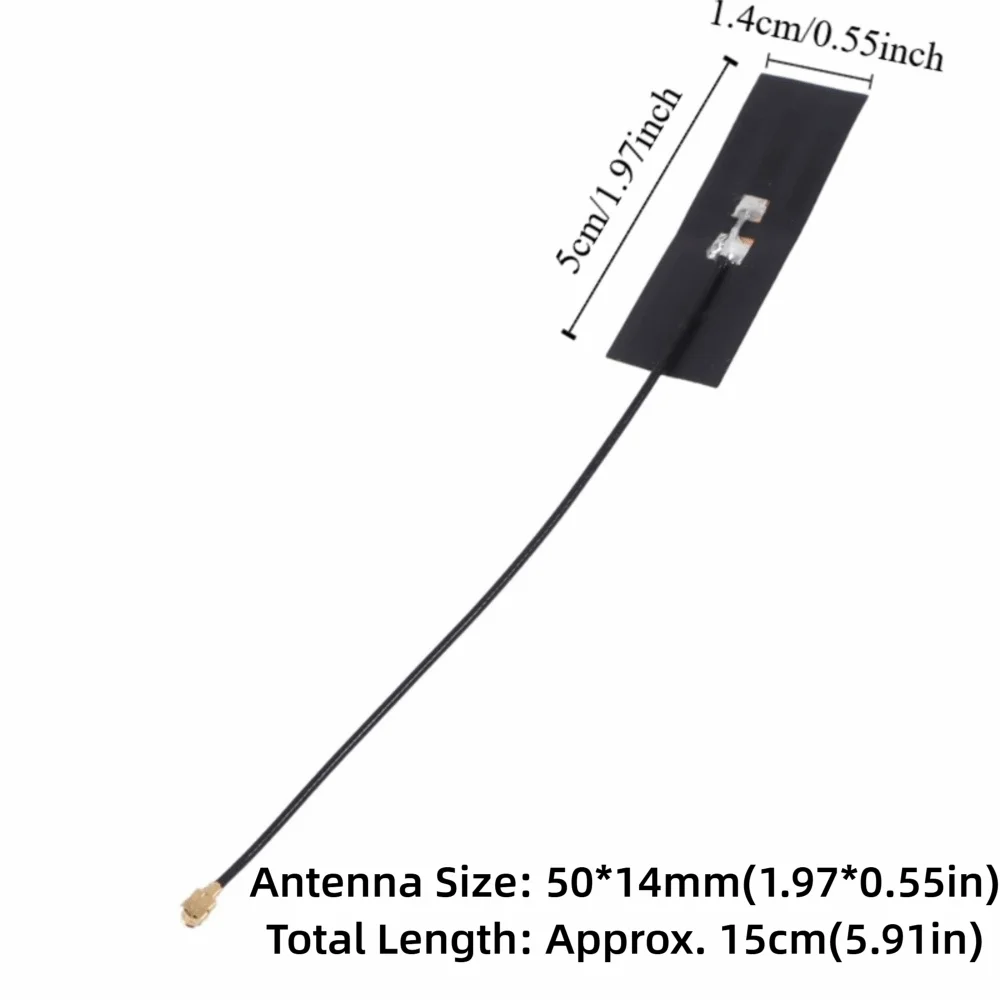 IPEX 조인트 용 20Pcs 2.4G/5.8G FPC 안테나 2 주파수 FPC 내장 안테나 고이득 FPC 유연한 안테나 무선 모듈