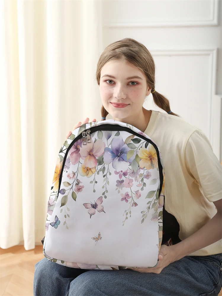 New Women's and Men's High Capacity College Backpack Trend Women's Laptop School Bag Cute Girl Travel Bag Cool