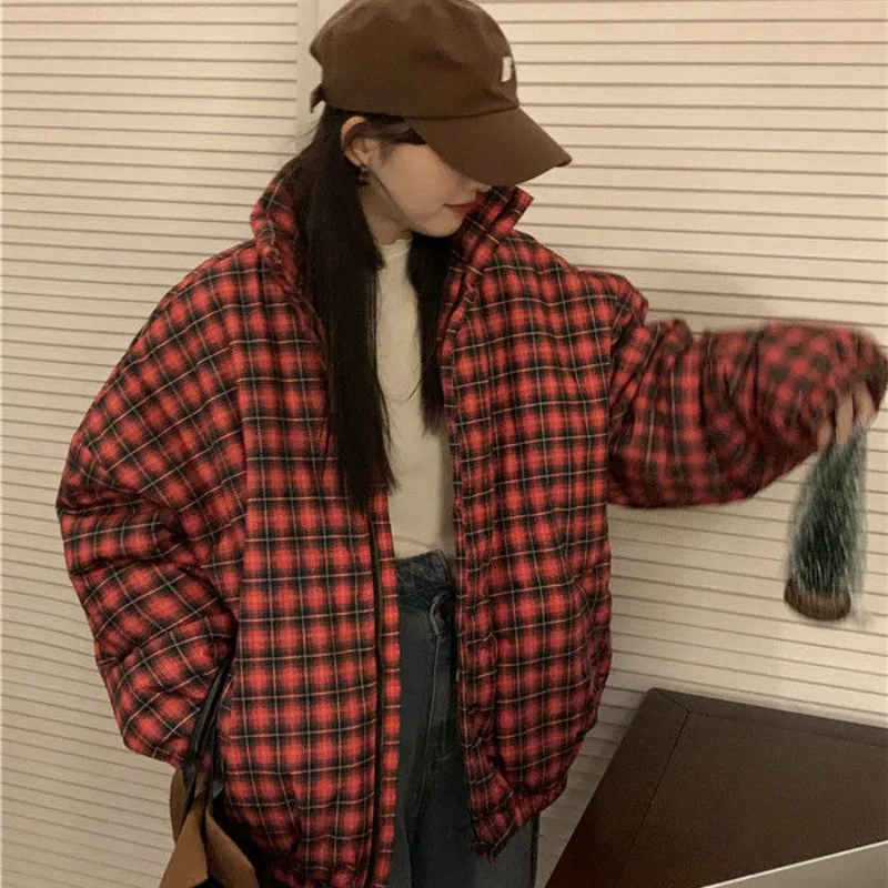 2023 New Women Down Cotton Coat Winter Jacket Female Gentle Wind Parkas Loose Given To Philandering Outwear Oversize Overcoat