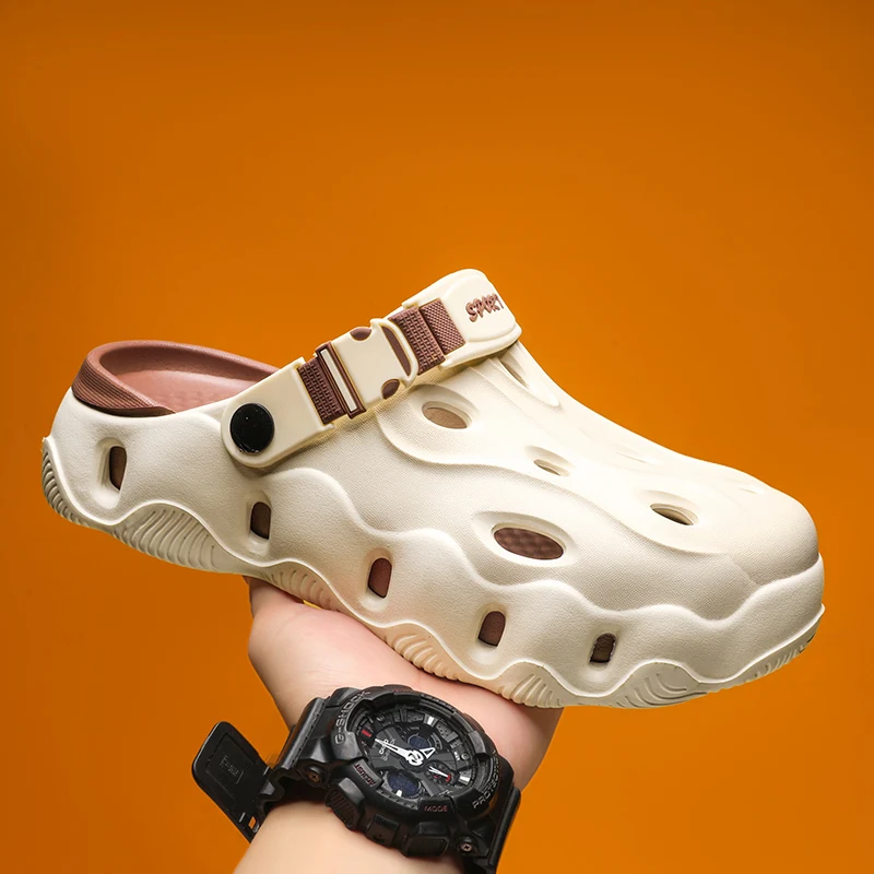 2025 thick-soled Casual beach shoes Men's and women's slippers Outdoor slippers summertime beach slippers