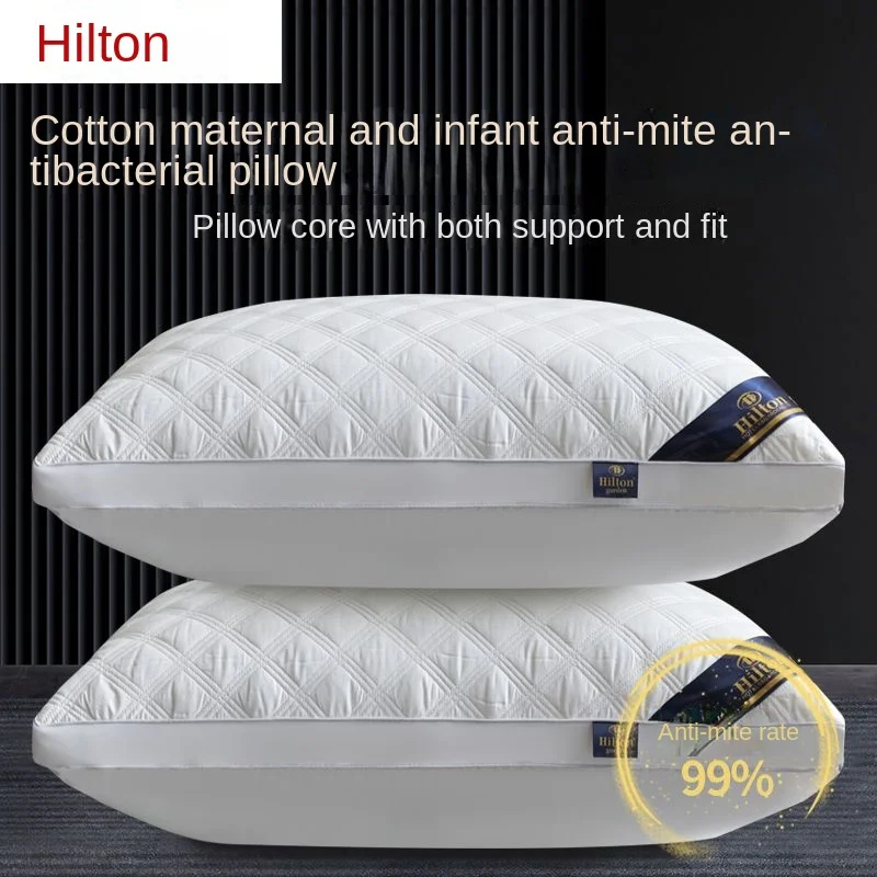 SoftCottonPillowCoreforNeckSupportwithHiltonHotelQuality