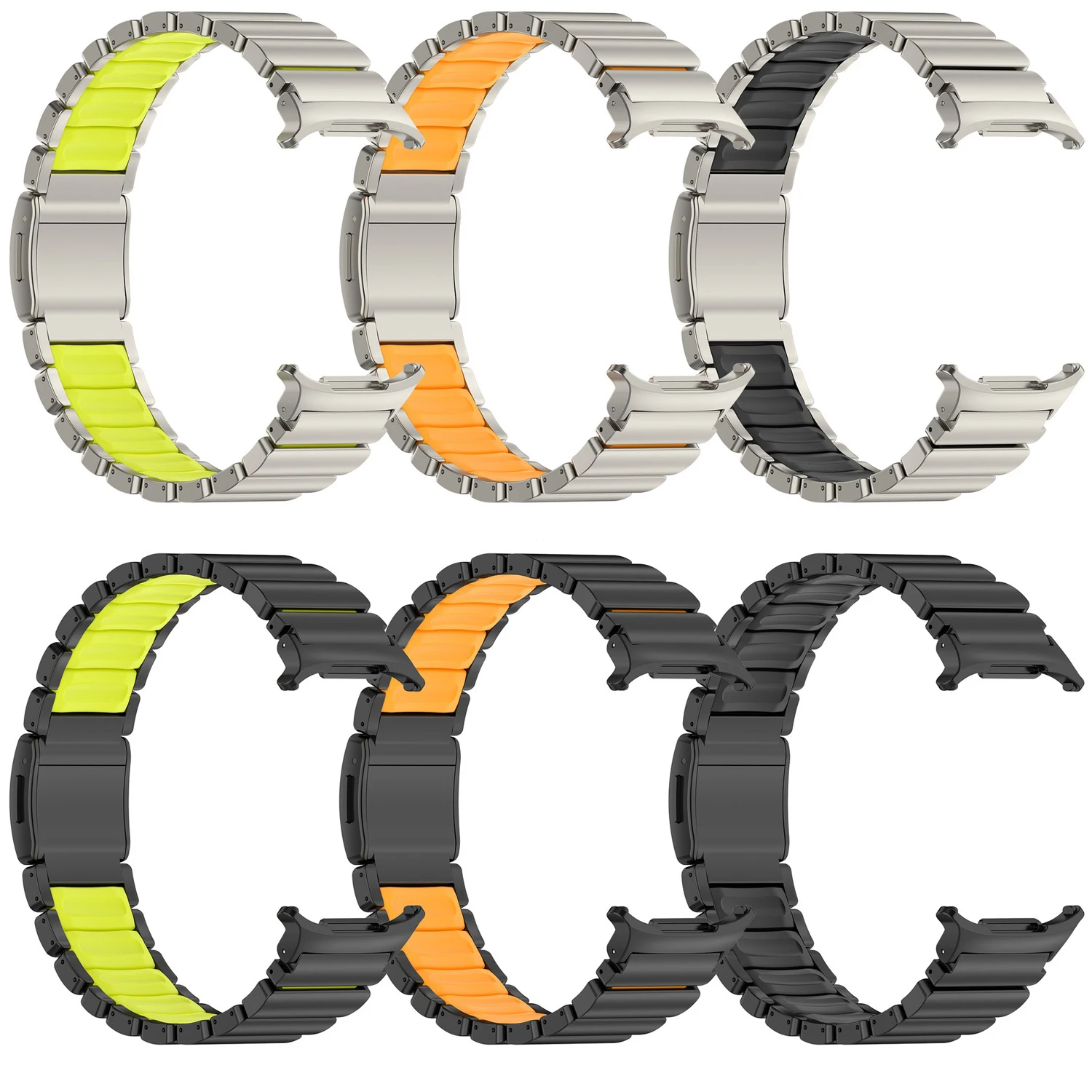 Magnetic Buckle Metal Strap Bracelet
