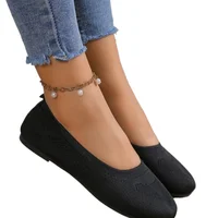 2025 Women Flats Solid Color Black Flats for Women Slip On Shallow Comfort Foldable Flats for Women Brown Flat Heel Shoes 1