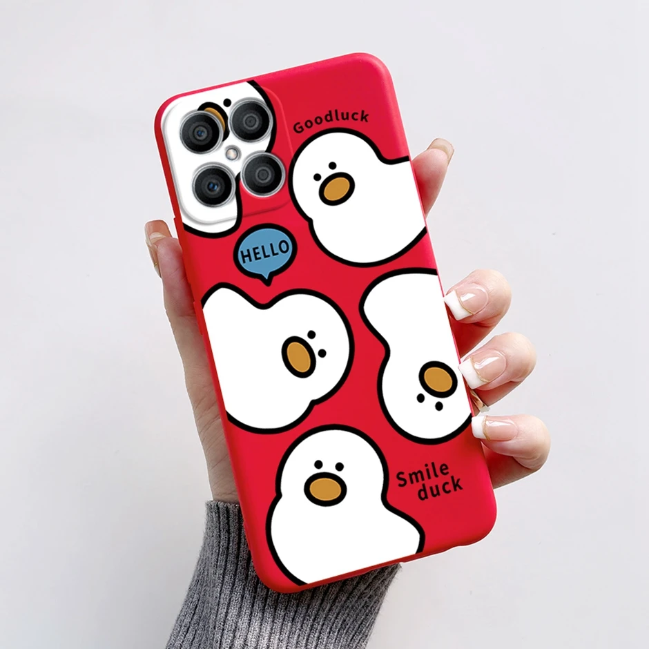 Exquisite Cartoon Painted Liquid Silicone Phone Case in Bumper Design