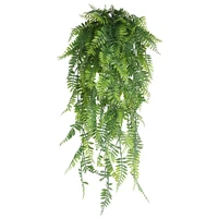 90cm Persian fern Leaves Vines Home Room Decor Hanging Artificial Plant Plastic Leaf Grass Wedding Party Wall Balcony Decoration 6