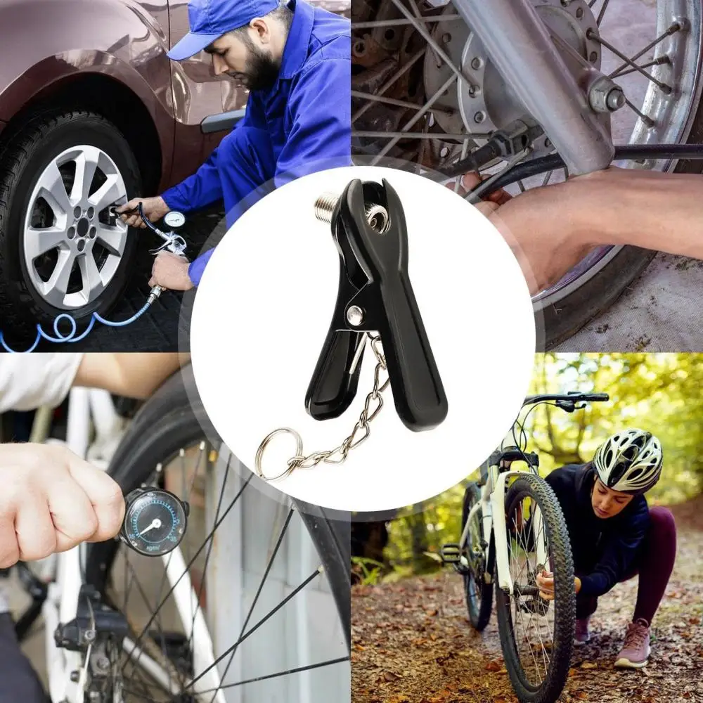 Bicycle Tire Inflator Nozzle Bike Pump Adapter Valve Air Pump Adapter Bike Head Accessories