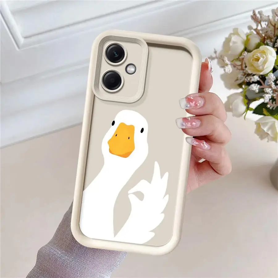 Adorable Cartoon Duck Soft Shell Phone Case