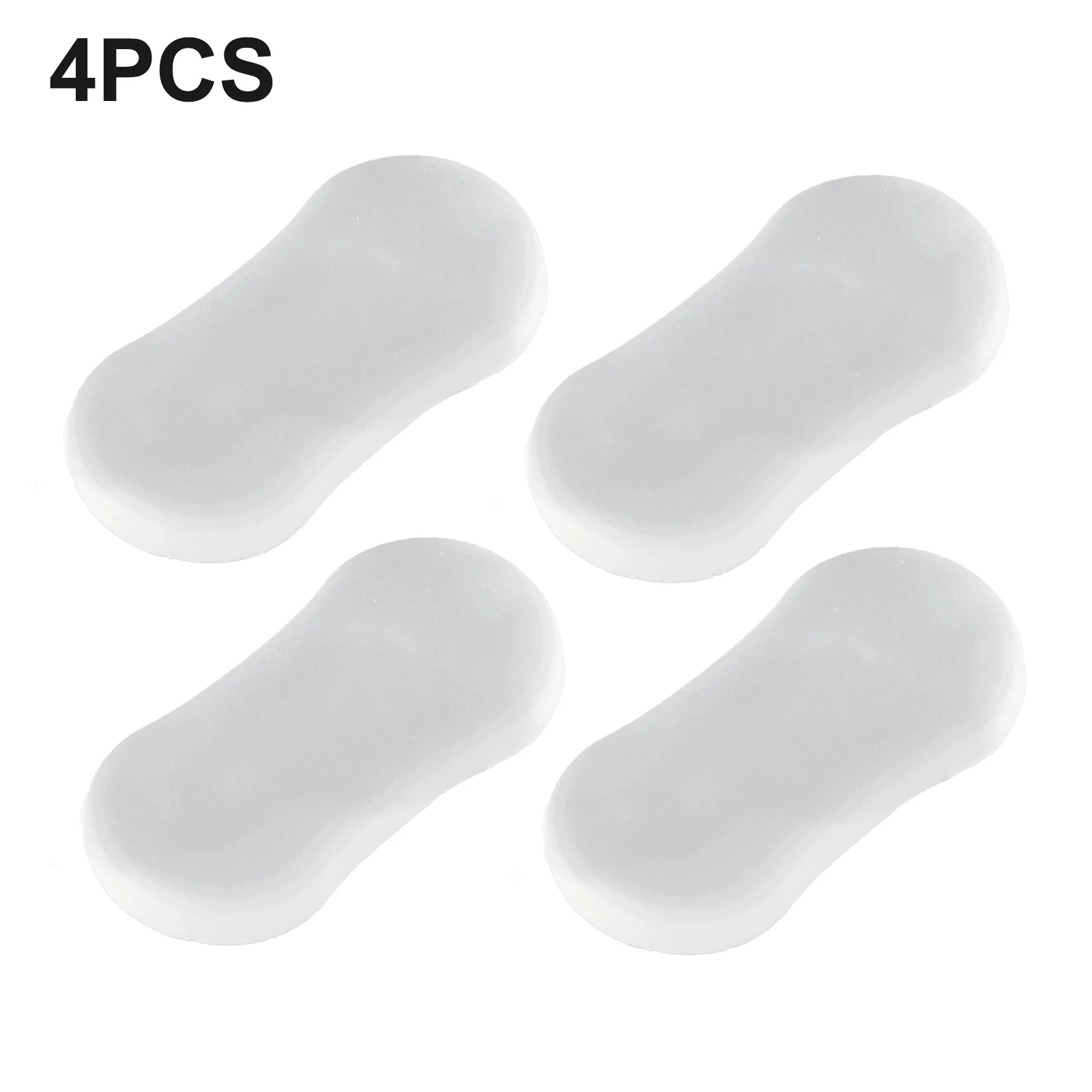 4pcs Toilet Seat Lid Bumpers Buffers Spacers Universal Bathroom Hardware White Toilet Seat Buffers Bumpers Bathroom Accessories