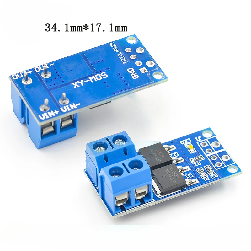 High-power MOS Tube Field Effect Tube Trigger Switch Drive Module PWM Regulation Electronic Switch Control Board 5pcs 5a dual dc motor drive module remote control voltage 3v 14v reverse pwm speed regulation double h bridge super l298n 5ad