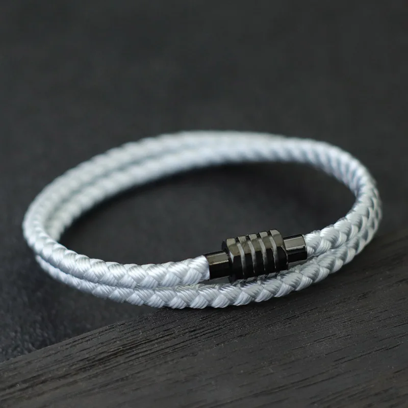 2022 Grade A Keel Rope Bracelet Homme Unfading Stainless Steel Braclet With Magentic Husband Gift Survival Braslet Accessories - Image 2