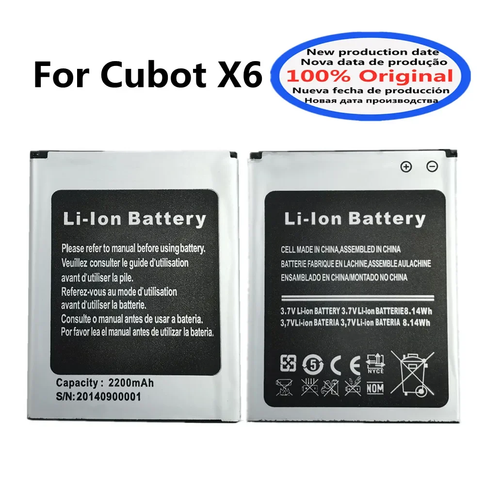 

Оригинальный аккумулятор 2200 мАч для смартфона Cubot X6, аккумулятор для телефона, быстрая доставка