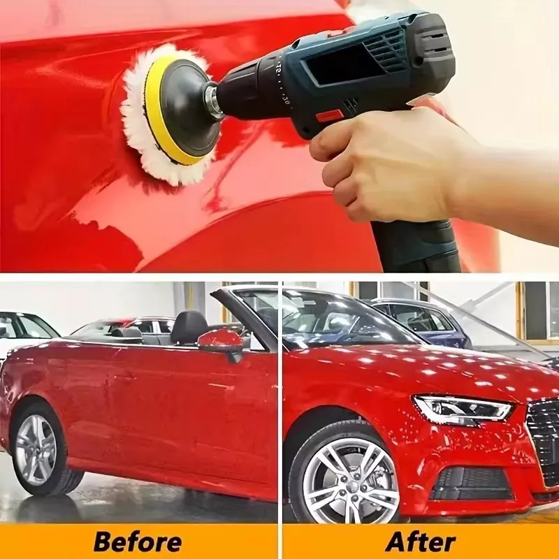 3-7Inch Car Polishing Sponges Kit Detailing Brushes Car Headlight Restoration Polish Pad Abrasive Disc Sponge Foam Pads Polisher 2
