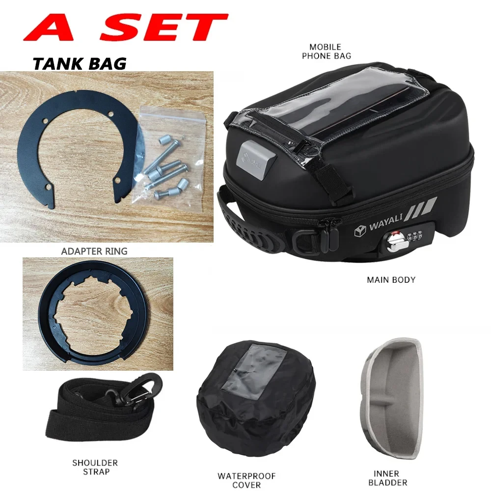 연료 탱크 가방 배낭 탱크락 가방, 오토바이 액세서리, 스즈키 GSF600 N GSF1200 S 밴딧 GSX-R 750 GSXR 600 TL 1000 R