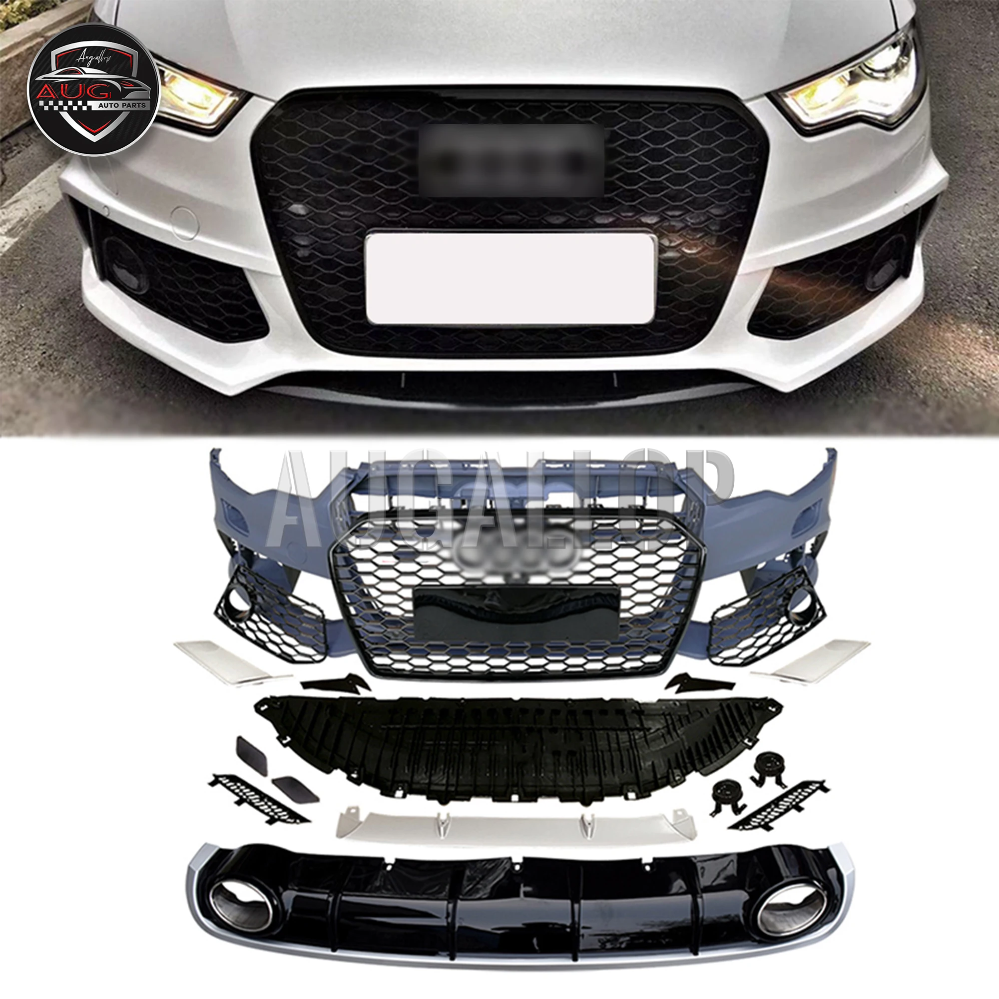 Ago Body Kit Per Audi A6 A6L Body Kit Upgrade Rs6 Surround Paraurti Anteriore Paraurti Posteriore Labbro Anteriore Labbro Posteriore Kit Sportivo