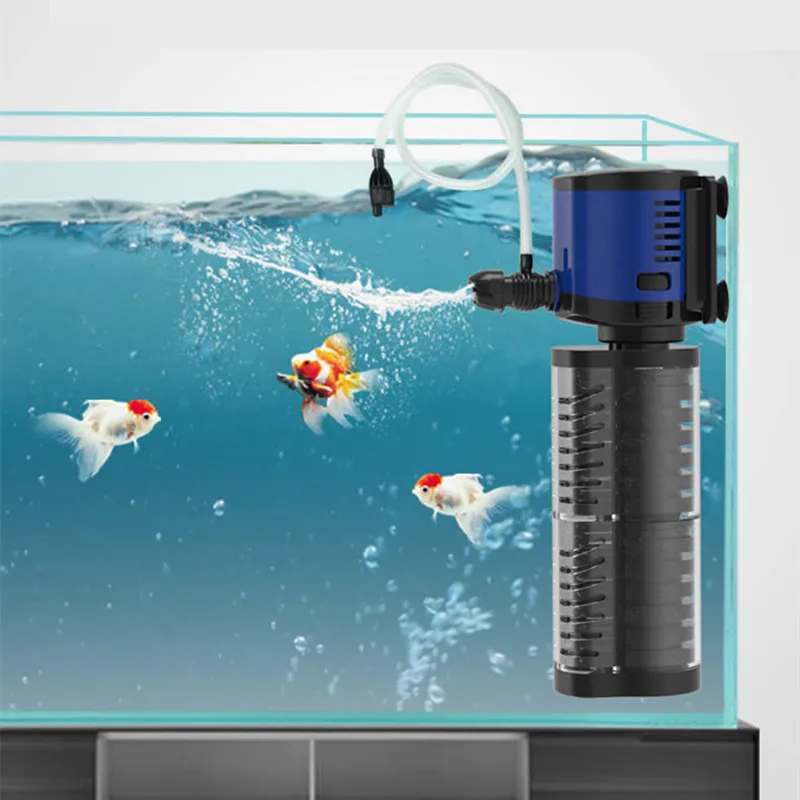 3 1 Stille Interne Aquarium Filter Dompelpomp Filter Overloop Regen Spray Voor Aquarium Fish Schildpad Tank - AliExpress Huis & Tuin