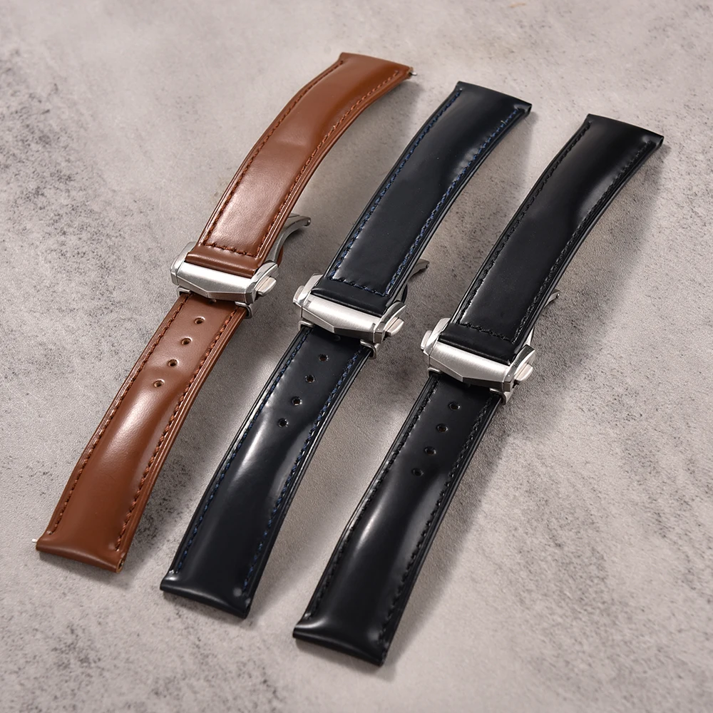 Elegant Handmade Leather Quick Release Watch Strap - Premium Replacement Band