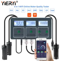 Yieryi WiFi Tuya Smart PH ORP TDS EC SALT S. G TEMP CF Monitor Meter Online Aquarium Water Quality Tester Data Logger Controller 1